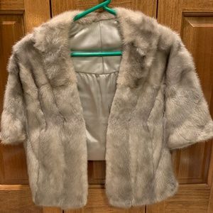 Gray Mink Shawl